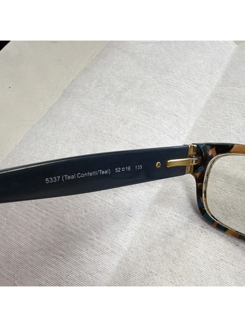 Coach HC6078 5337 Eyeglasses Teal Confetti Tortoise 52-16-135 Frames